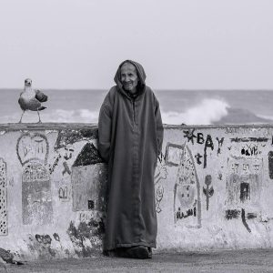 Beni Ourain Rug in Modern Bedroom — Handwoven Moroccan Carpet